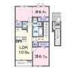 ハイツ大和の間取り画像