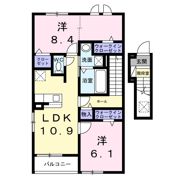 南江口3丁目アパートの間取り画像