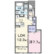 プリマヴェールⅢAの間取り画像