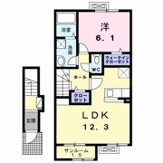 モデルノ プラシードの間取り画像