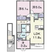 ベル・エクラ Ⅰの間取り画像