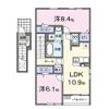 ヴィラ カレントBの間取り画像