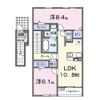 ヴィラ カレントBの間取り画像