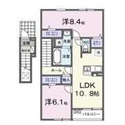 ヴィラ カレントBの間取り画像