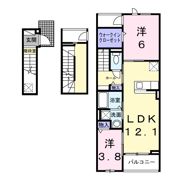 ココ ラ フェリーチェAの間取り画像
