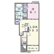 小張プレイスⅠの間取り画像