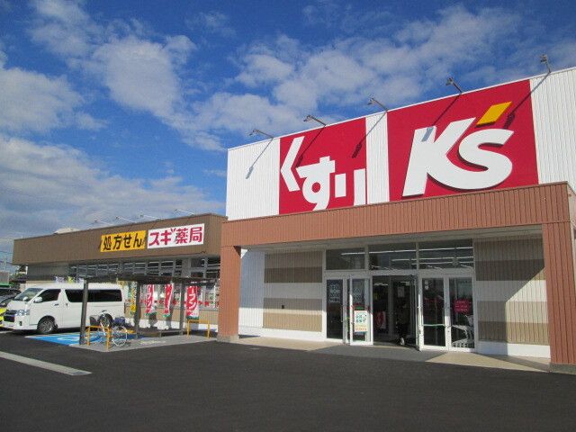 近くのスギドラッグ、ケーズデンキまで700m（徒歩9分）