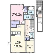 ウィズ・テール南彦根1号館の間取り画像