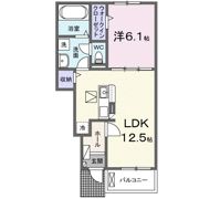 ウィズ・テール南彦根2号館の間取り画像
