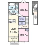 サニー ピアッツア Ⅰの間取り画像