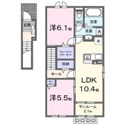 サニー ピアッツア Ⅱの間取り画像