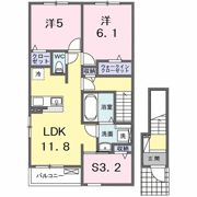 ルーク Ⅱの間取り画像