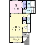 カーサ ポポラリタの間取り画像
