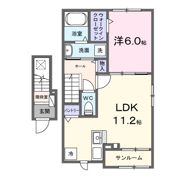 サウス プレイス 野尻の間取り画像