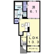 ワレアハレ佐原 Ⅰの間取り画像