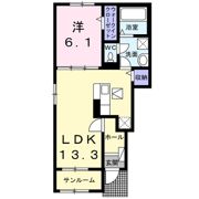 ワレアハレ佐原 Ⅱの間取り画像