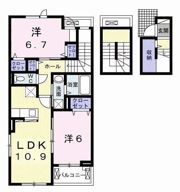 仮）六高台5丁目アパートⅠの間取り画像