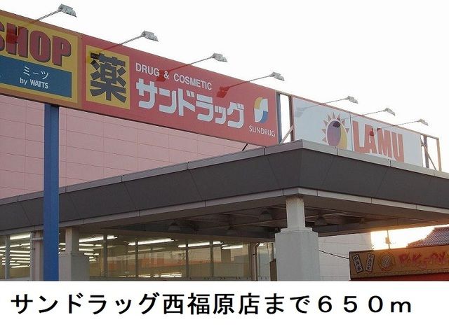 近くのドラッグストアまで650m（徒歩9分）