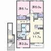 ブライトガーデンAの間取り画像
