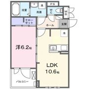 フルール彦根の間取り画像