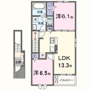グラッドネス志免東Ⅰ A棟の間取り画像