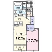 サンモール Cの間取り画像