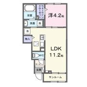 グランドハイツ水戸の間取り画像