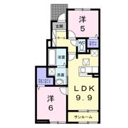 グレイスフル 道 M1の間取り画像