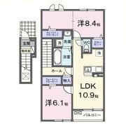 グレイスフル 道 M1の間取り画像