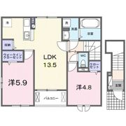 シェリル Tの間取り画像