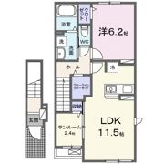 ヒカルサ豊橋柳生川Ⅱの間取り画像