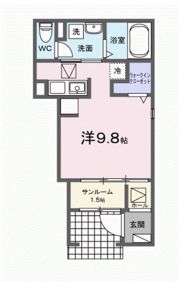 ヒュッゲ ハウス B棟の間取り画像