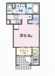 上月ハイツの間取り画像