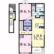 アルタハイムAの間取り画像