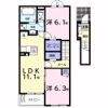 アルタハイムAの間取り画像
