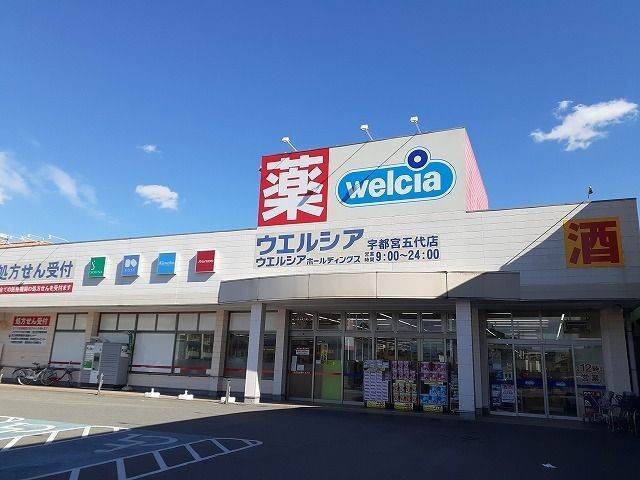 近くのウエルシア 宇都宮五代店まで1,300m(徒歩17分)