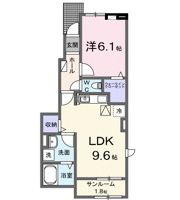グランメゾン東久留米の間取り画像
