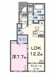 U－プラシードⅠの間取り画像