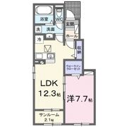 ヒカルサ柏崎サウスⅡの間取り画像