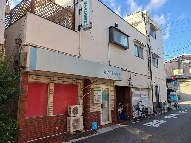 近くの城之内動物病院まで450m（徒歩6分）