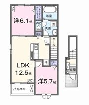カーサ コンフォルト Ⅱの間取り画像