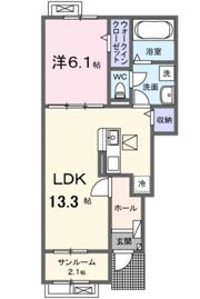 グローティール Bの間取り画像