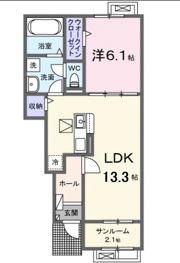 グローティール Bの間取り画像