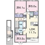 ヴィラ セレーノBの間取り画像