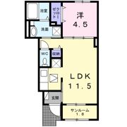 ベル フィオーレ Aの間取り画像