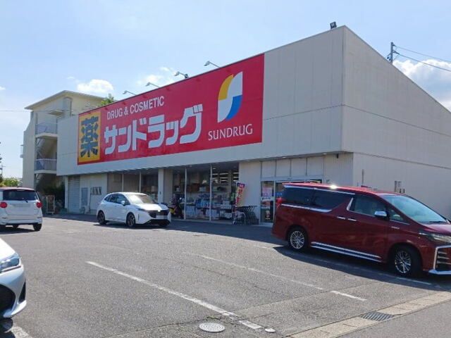 近くのサンドラッグ 岡崎大和店まで750m（徒歩10分）