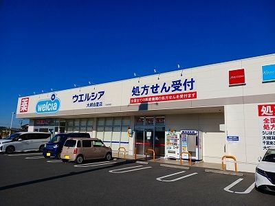 近くのウエルシアまで1,100m（徒歩14分）