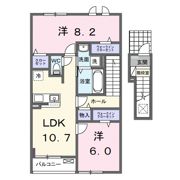 大山アパート（028095001）の間取り画像