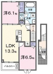 仮）西青山3丁目アパート1の間取り画像