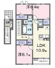仮）西青山3丁目アパート2の間取り画像